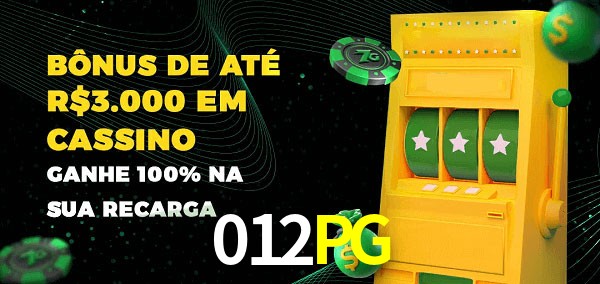 012PG melhor bônus de depósito